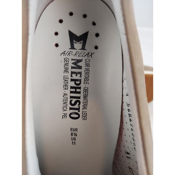 Mephisto Air Relax Ninia Women's Taupe With Metallic Lace-Up Sneaker Shoes US 11 - Picture 8 of 9